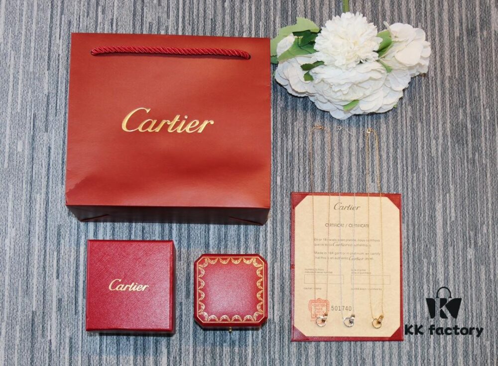 692fd1ce99f2d84055c8a089 Classic Bestseller CARTIER Love Series Double Ring Necklace CNC Precision Crafted Plated Gold Tone
