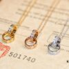 692fd1d099f2d84055c8a08d Classic Bestseller - CNC Precision Crafted CARTIER LOVE Series Diamond Double Ring Necklace