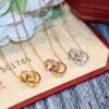 692fd1d199f2d84055c8a08f Classic Bestseller - CNC Precision Crafted CARTIER LOVE Series Diamond Double Ring Necklace