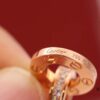 692fd1d399f2d84055c8a096 New Arrival 💗 Cartier Rose Gold Double Ring Full Diamond Round Pendant Necklace