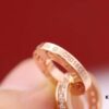 692fd1d399f2d84055c8a097 New Arrival 💗 Cartier Rose Gold Double Ring Full Diamond Round Pendant Necklace