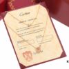 692fd1d499f2d84055c8a09c New Arrival 💗 Cartier Rose Gold Double Ring Full Diamond Round Pendant Necklace