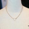 692fd1d899f2d84055c8a0a6 Latest Muse Jiang Shuying Same Style Cartier New Curb Chain Necklace Hollow Link Chain Original Proportion Major Celebrities' Same Style Precision Craftsmanship German Imported S925 Sterling Silver Plated 14K Gold Rose Gold Platinum Double-Sided Wear