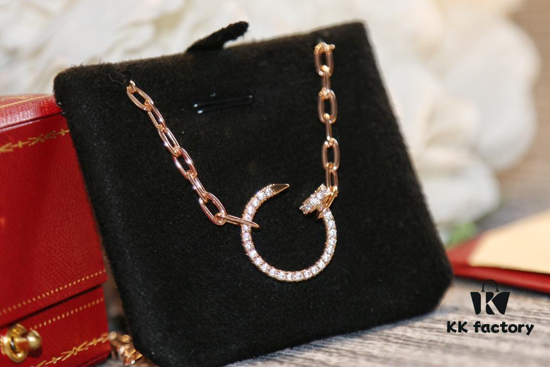 692fd1d999f2d84055c8a0aa Latest Muse Jiang Shuying Same Style Cartier New Curb Chain Necklace Hollow Link Chain Original Proportion Major Celebrities' Same Style Precision Craftsmanship German Imported S925 Sterling Silver Plated 14K Gold Rose Gold Platinum Double-Sided Wear
