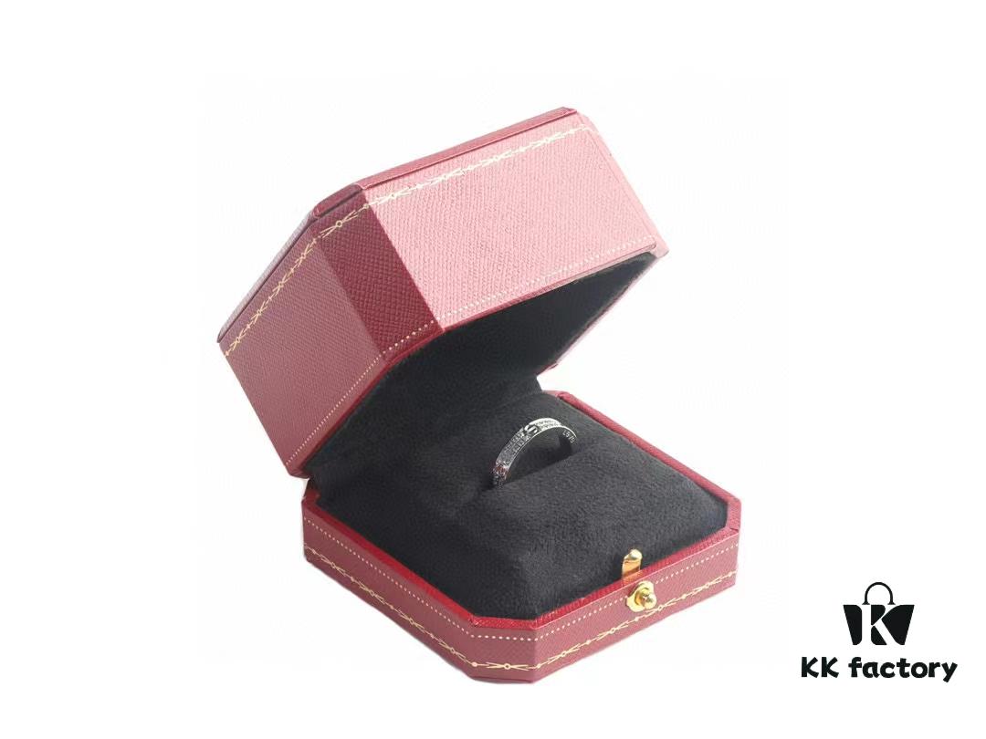 692fd1de99f2d84055c8a0b8 Cartier Screw Ring Pair, Full Diamond Set, CMC Craftsmanship, Simple and Stylish, Timeless Classic Design