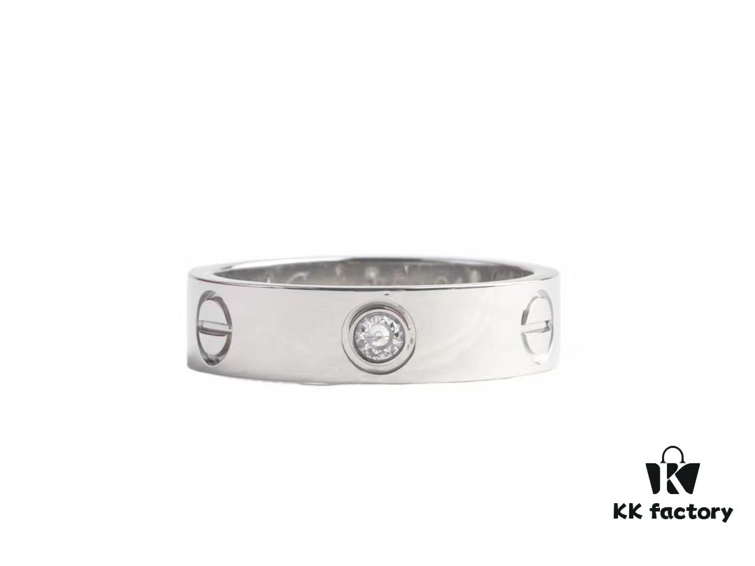 692fd1df99f2d84055c8a0b9 Cartier Screw Ring with Three Diamonds, CMC Craftsmanship, Simple and Stylish, Timeless Classic Design