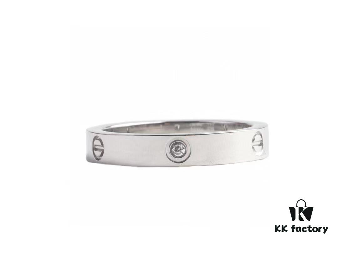 692fd1df99f2d84055c8a0ba Cartier Screw Ring with Three Diamonds, CMC Craftsmanship, Simple and Stylish, Timeless Classic Design