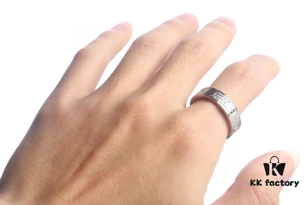 692fd1df99f2d84055c8a0bc Cartier Screw Ring Pair, Full Diamond Set, CMC Craftsmanship, Simple and Stylish, Timeless Classic Design