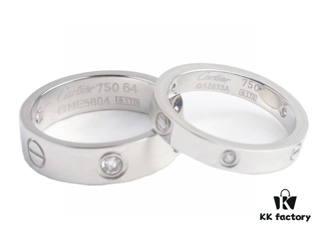 692fd1e099f2d84055c8a0c0 Cartier Screw Ring with Three Diamonds, CMC Craftsmanship, Simple and Stylish, Timeless Classic Design