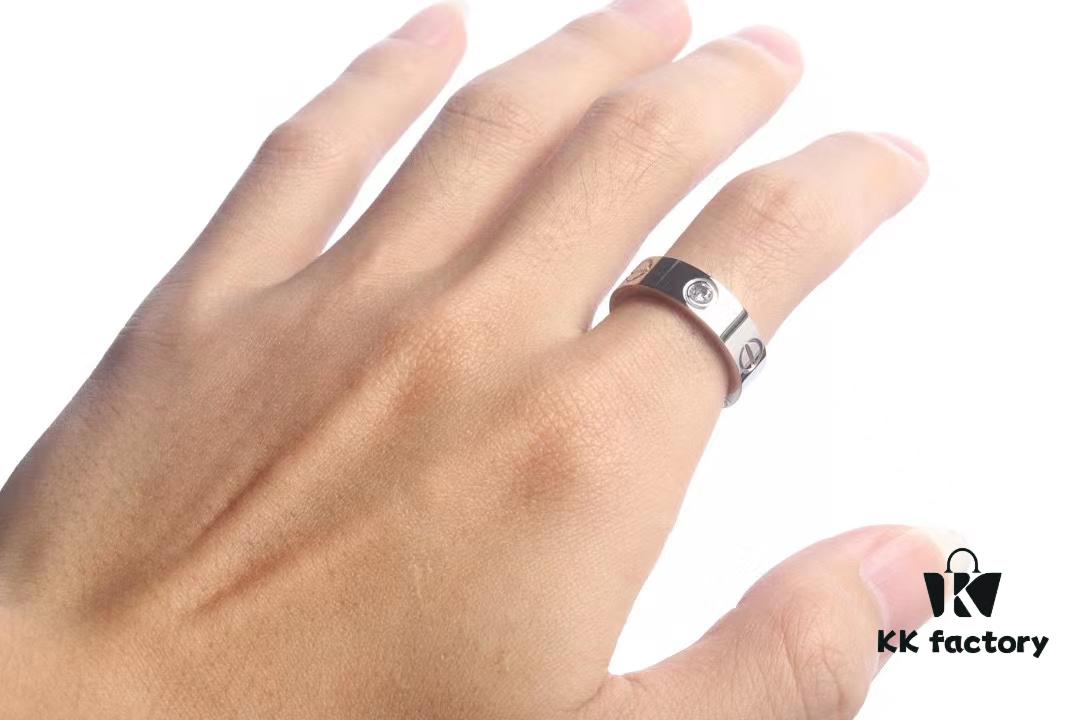692fd1e299f2d84055c8a0c3 Cartier Screw Ring with Three Diamonds, CMC Craftsmanship, Simple and Stylish, Timeless Classic Design