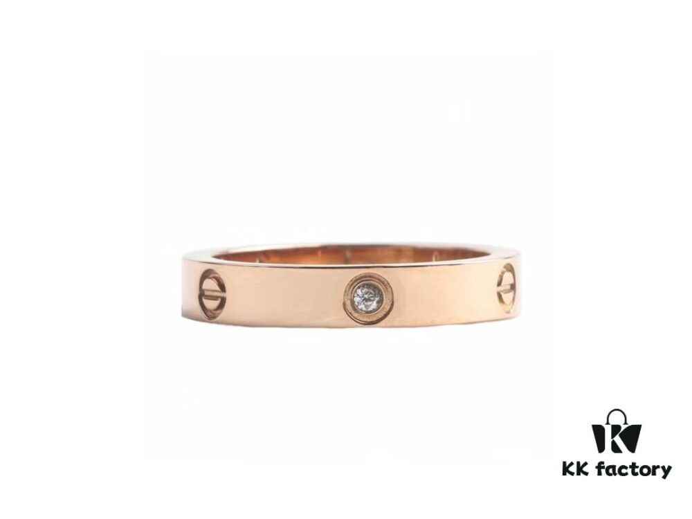 692fd1e599f2d84055c8a0ca Cartier Screw Ring with Three Diamonds, CMC Craftsmanship, Simple and Fashionable, Classic Design Never Goes Out of Style