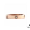 Cartier Screw Ring with Three Diamonds, CMC Craftsmanship, Simple and Fashionable, Classic Design Never Goes Out of Style