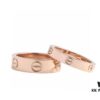 Cartier Screw Ring Pair Without Diamonds, CMC Craftsmanship, Simple and Stylish, Timeless Classic Design