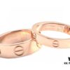 Cartier Screw Ring Pair Without Diamonds, CMC Craftsmanship, Simple and Stylish, Timeless Classic Design