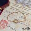 V Gold Cartier Small Three-Ring Diamond Bracelet