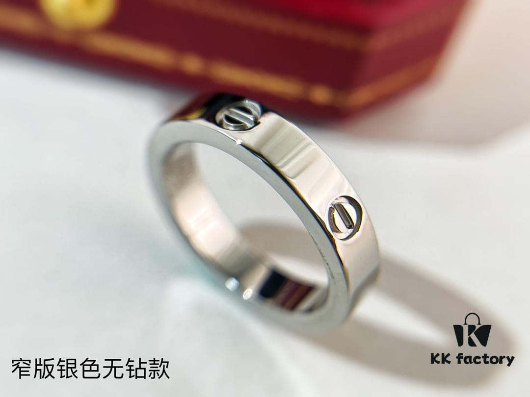 692fd20499f2d84055c8a11f Available in three colors: gold, rose gold, and silver; two styles: with or without diamonds, wide or narrow band; sizes from 5 to 11