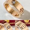 692fd20599f2d84055c8a121 Cartier Classic Love Series Ring in Rose Gold, White Gold, Yellow Gold with Diamond or Without, Wide and Narrow Width Options