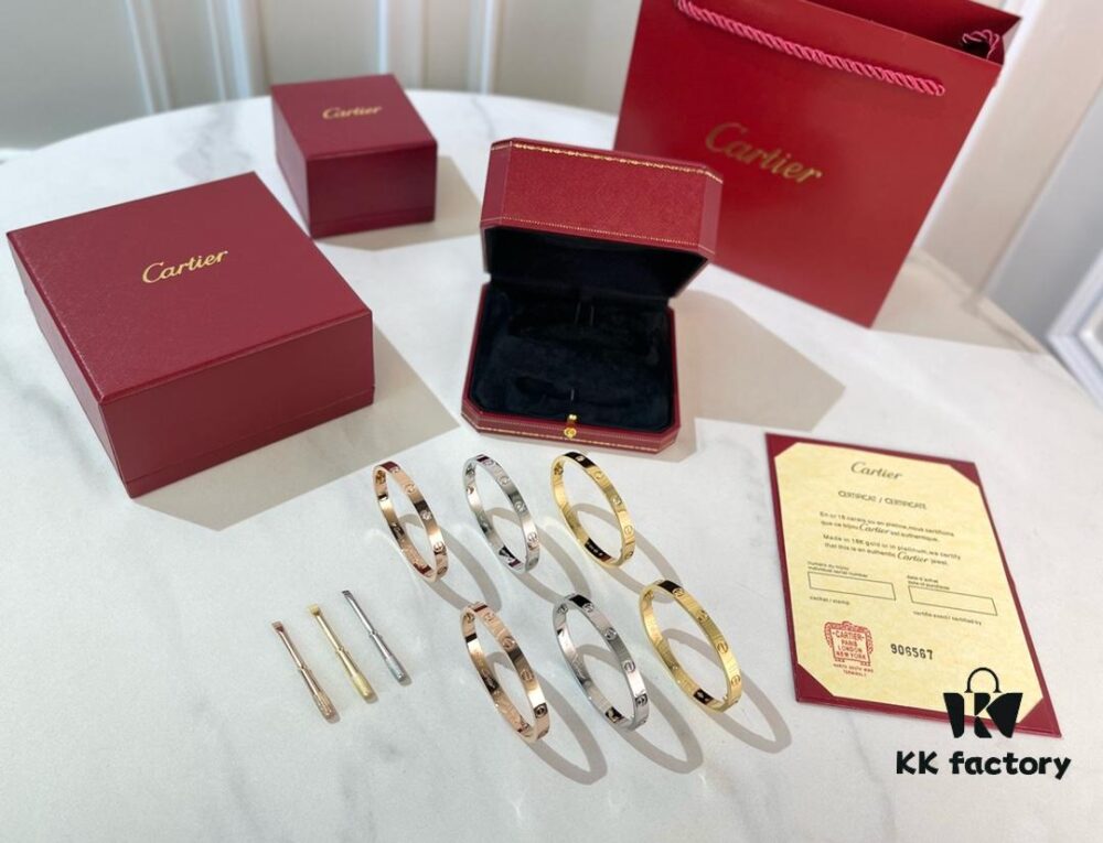692fd20999f2d84055c8a12a Cartier Classic Love Series Bracelet, Customizable with Laser Engraving