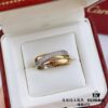692fd22199f2d84055c8a154 V Gold Material Cartier Trinity Ring 💍 A Classic Diamond Ring Embracing Symmetrical Elegance