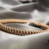 Cartier-Style Bracelet with Neutral and Edgy Design, Featuring Rotatable Rivets and V-Gold Plating