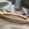 Cartier-Style Bracelet with Neutral and Edgy Design, Featuring Rotatable Rivets and V-Gold Plating