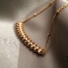 692fd23199f2d84055c8a177 Cartier Necklace with Neutral and Bold Design, Featuring Rotatable Rivets and V-Gold Plating