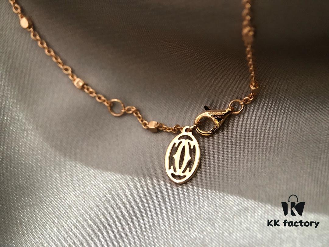 692fd23399f2d84055c8a17b Cartier Necklace with Neutral and Bold Design, Featuring Rotatable Rivets and V-Gold Plating