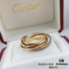 692fd23399f2d84055c8a17c V Gold Material Cartier Trinity Ring 💍 A Classic Diamond Ring Embracing Symmetrical Elegance