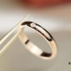 New Cartier-Inspired Solitaire Ring with Brilliant Single Diamond – Reversible Design, High-Polish V Gold 2.0 Material
