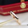 New Cartier-Inspired Solitaire Ring with Brilliant Single Diamond – Reversible Design, High-Polish V Gold 2.0 Material