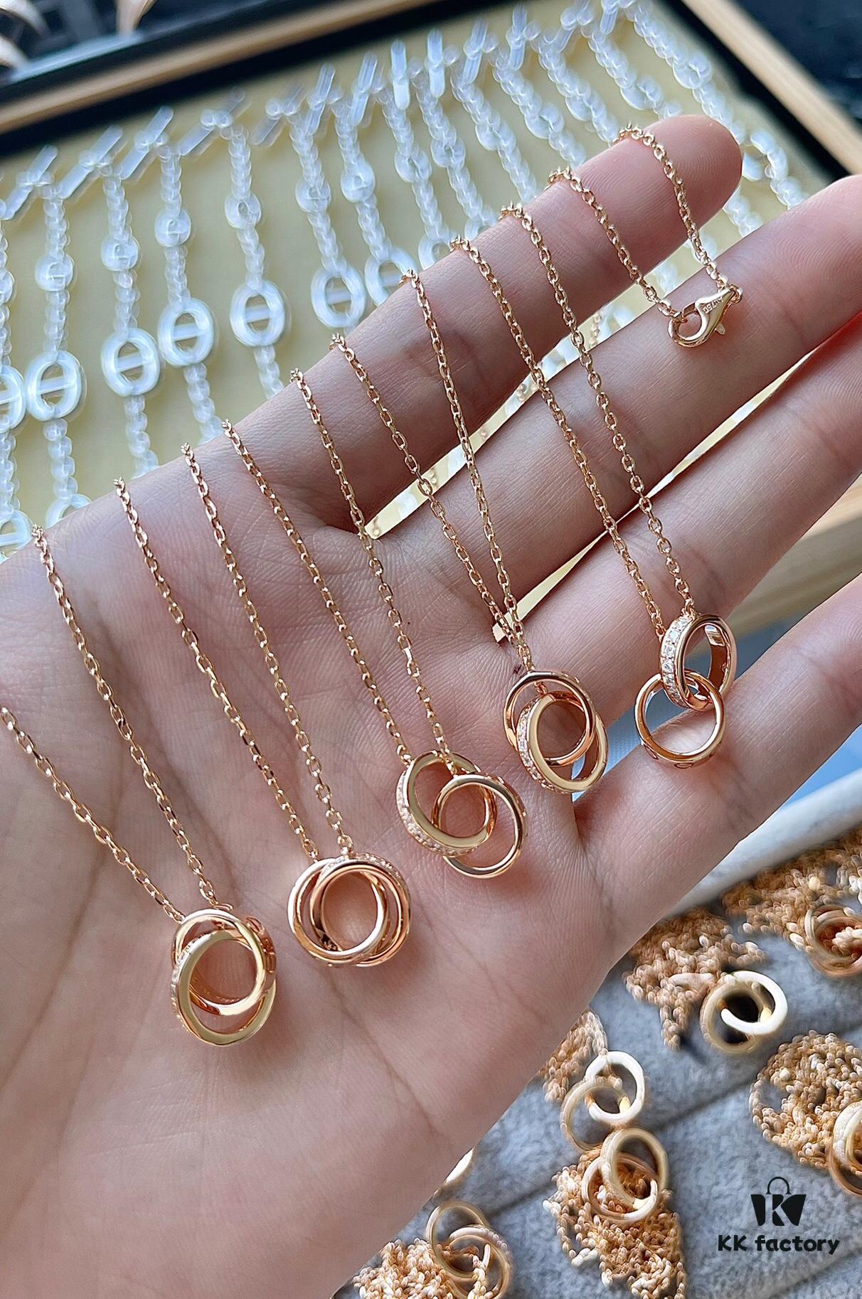Kajia Double Ring Necklace