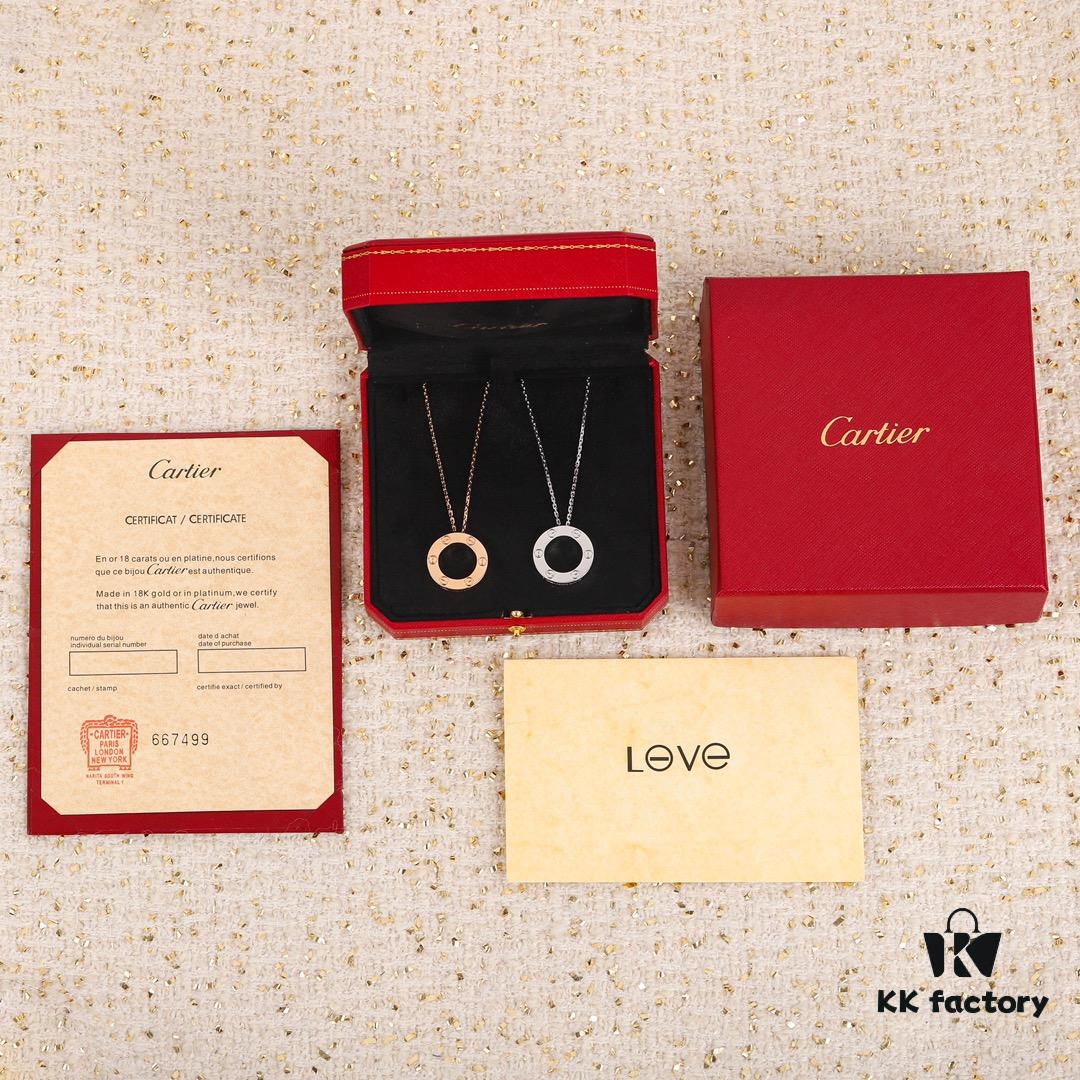 692fd26399f2d84055c8a1d3 Homage to Classic Cartier Ca@tier Smooth Three-Diamond Six-Diamond Version Big Flat Necklace, Reversible Wear, Real Photos Showcasing Authentic Details