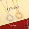 692fd26499f2d84055c8a1d6 Homage to Classic Cartier Ca@tier Smooth Three-Diamond Six-Diamond Version Big Flat Necklace, Reversible Wear, Real Photos Showcasing Authentic Details