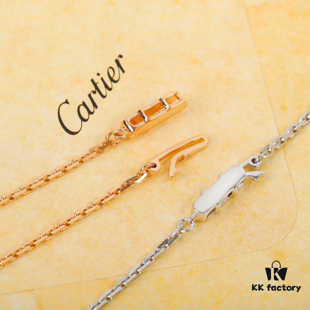 692fd26599f2d84055c8a1d8 Homage to Classic Cartier Ca@tier Smooth Three-Diamond Six-Diamond Version Big Flat Necklace, Reversible Wear, Real Photos Showcasing Authentic Details