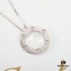 692fd26699f2d84055c8a1dd Homage to Classic Cartier Ca@tier Smooth Three-Diamond Six-Diamond Version Big Cake Necklace, Reversible Design, Real Photos Showcasing Authentic Details