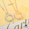 692fd26799f2d84055c8a1de Homage to Classic Cartier Ca@tier Smooth Three-Diamond Six-Diamond Version Big Cake Necklace, Reversible Design, Real Photos Showcasing Authentic Details