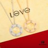 692fd26a99f2d84055c8a1e6 Homage to the Classic Cartier Ca@tier Smooth Three-Diamond and Six-Diamond Version Large Round Necklace, Reversible Wear, Real Photos Showcasing Authentic Details