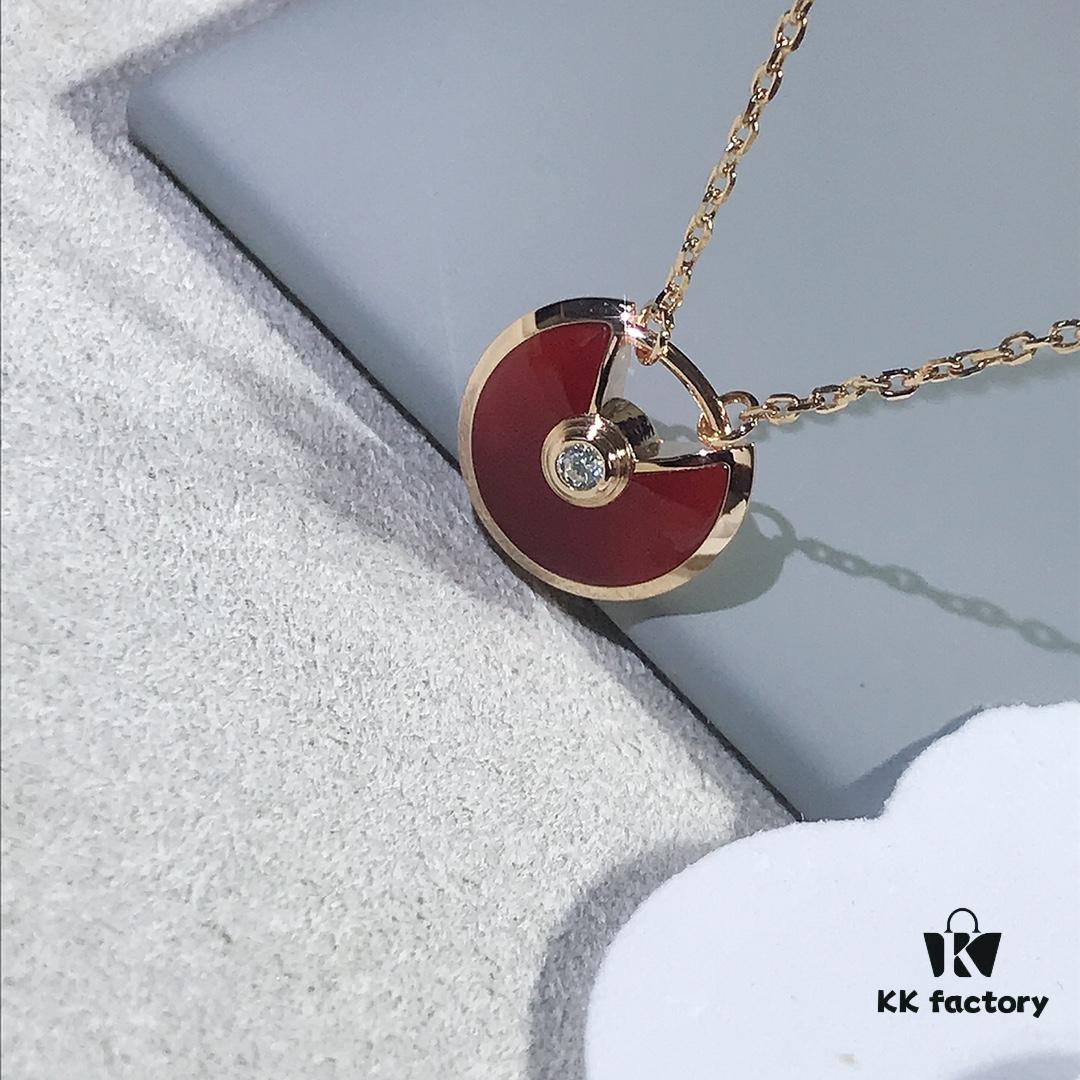 692fd28099f2d84055c8a20d Carter Amulette Pendant Necklace - Carnelian (Health Talisman)