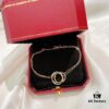 692fd28299f2d84055c8a210 Luxury Custom Cartier 2021 New Triple Ring Series Three-Color Half-Diamond Set in S925 Sterling Silver with Thick Gold Plating