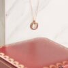 692fd28a99f2d84055c8a21f Cartier Pink Diamond Tricolor Trinity Necklace, S925 Sterling Silver, Premium Craftsmanship with Logo, Angel Pendant, Adjustable Chain 45cm