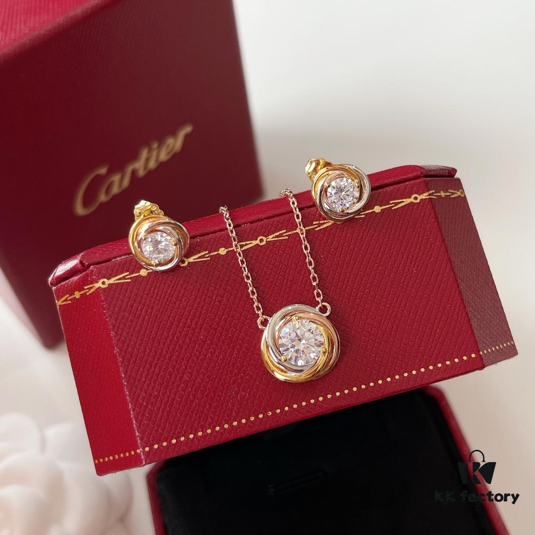 692fd28e99f2d84055c8a229 Cartier Trinity Three-Color Single Diamond Necklace and Stud Earrings, High-End Custom Jewelry with Precision Multi-Color Plating, Premium S925 Sterling Silver, Hypoallergenic and Fade-Resistant, Elegant Minimalist Design