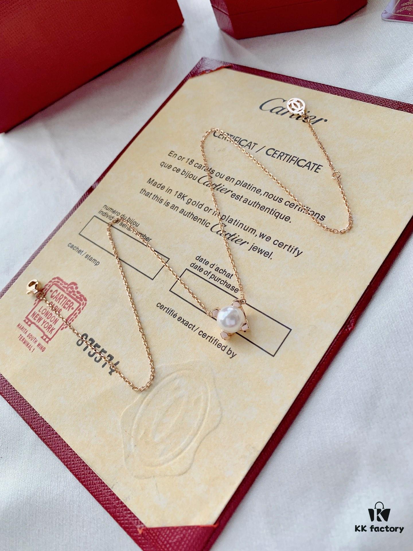 692fd2c499f2d84055c8a283 Cartier C de Cartier Pearl Necklace with Bull Head Design