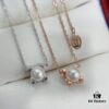 Exquisite and Substantial Cartier-style Pearl Horn Necklace, Sterling Silver Material [Gold-plated Craftsmanship]