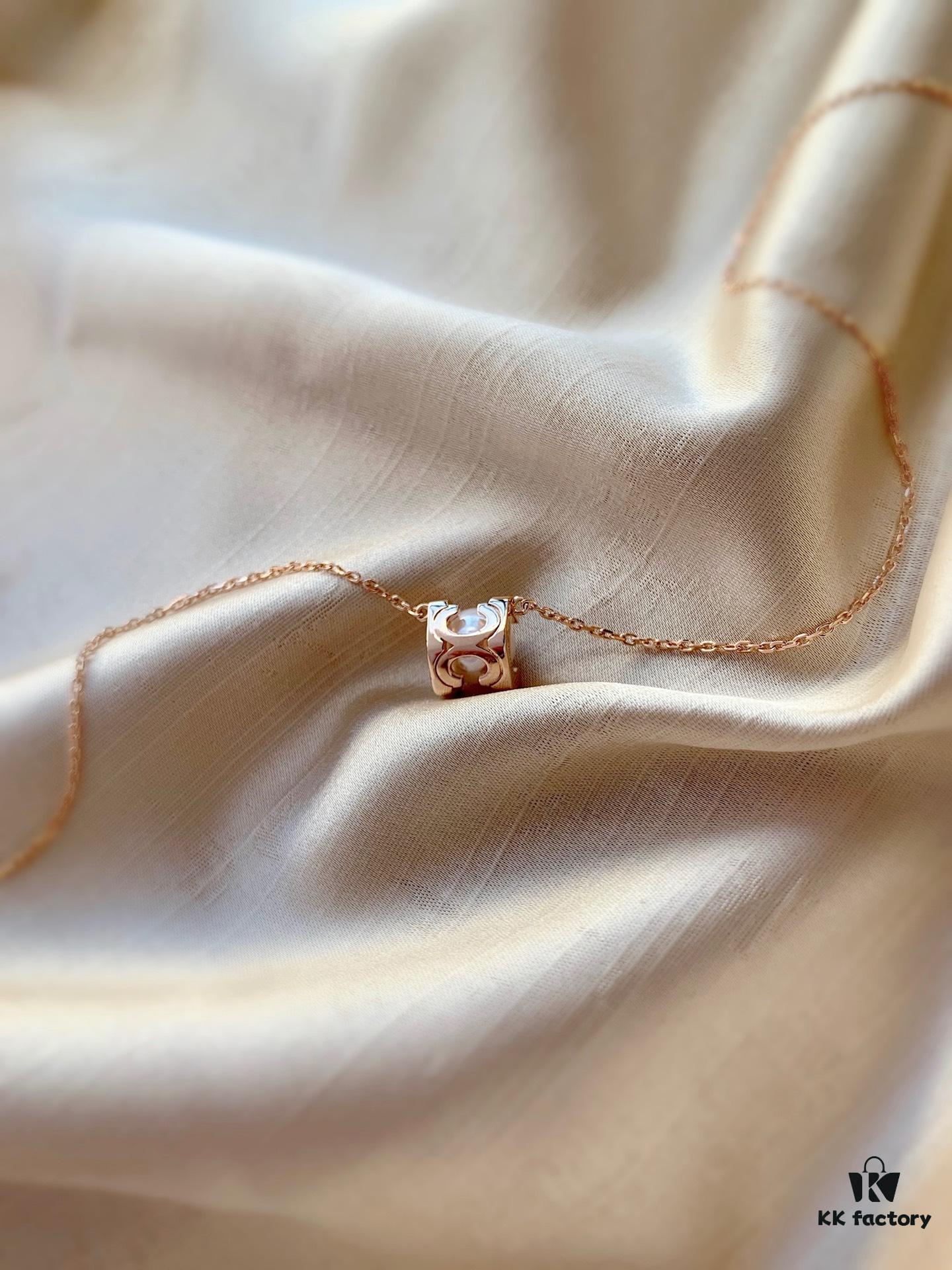 692fd2c499f2d84055c8a286 Cartier C de Cartier Pearl Necklace with Bull Head Design