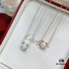 Exquisite and Substantial Cartier-style Pearl Horn Necklace, Sterling Silver Material [Gold-plated Craftsmanship]