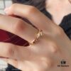 692fd2c899f2d84055c8a28d V Gold Plated Mimi Gold CNC Polished Cartier Thin Version Panther Ring, Sizes 5-6-7-8, Extra Thick and Powerful Design! Unisex Couple's Ring