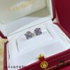 692fd2d999f2d84055c8a2ae V Gold Plated Mimi Gold, CNC 11595170 Cartier 60-point Center Diamond Horn Stud Earrings, High-End Precision Edition