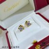 692fd2da99f2d84055c8a2b2 V Gold Plated Mimi Gold, CNC 11595170 Cartier 60-point Center Diamond Horn Stud Earrings, High-End Precision Edition