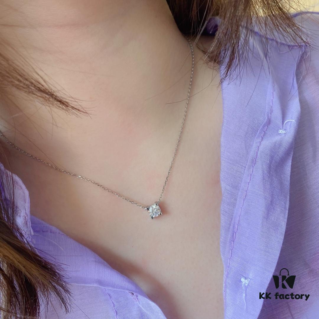 692fd2dd99f2d84055c8a2b6 V Gold Plated Mimi Gold, CNC Cartier 60-Point Center Diamond Horn Necklace, High-Precision Craftsmanship Edition – Premium Carbon Diamond Earrings
