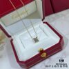 692fd2e099f2d84055c8a2bb V Gold Plated Mimi Gold, CNC Cartier 60-Point Center Diamond Horn Necklace, High-Precision Craftsmanship Edition – Premium Carbon Diamond Earrings